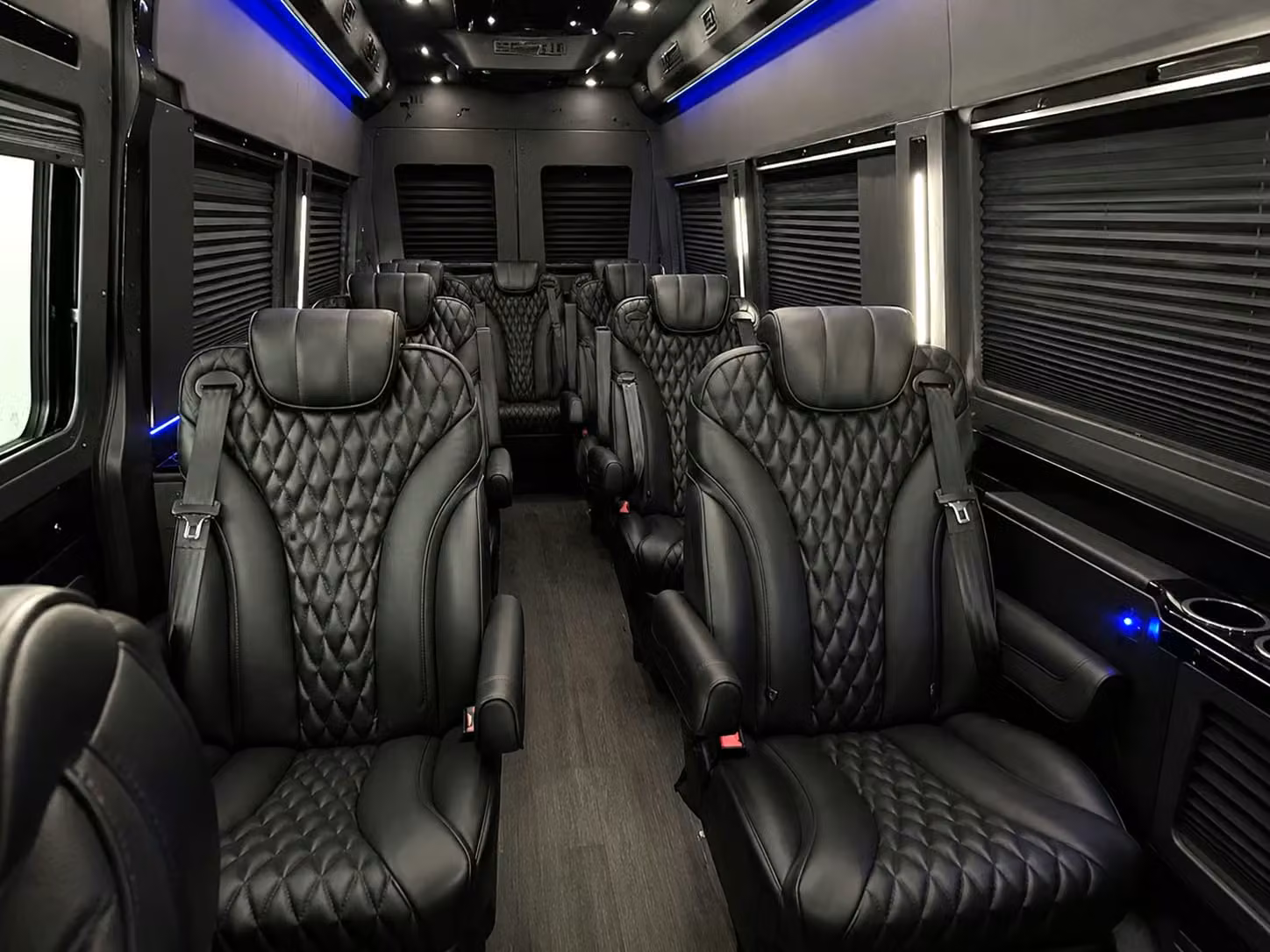 sprinter van with driver inside